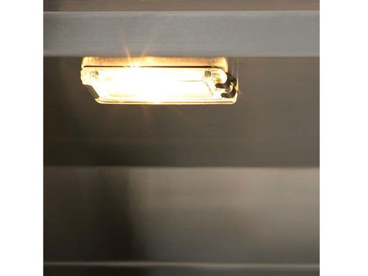 Delta Heat 32″ 3-Burner Built-In Grill w/ Rotisserie & Sear Burner – Black Control Panel