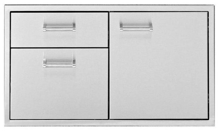 Delta Heat Door 2-Drawer Combo, 36x20.75-Inch