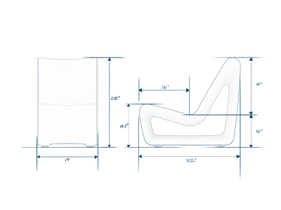 Loop Lounge Chair – Modern Outdoor & In-Pool Lounge Chair for Tanning Ledges with Optional Loop Side Table