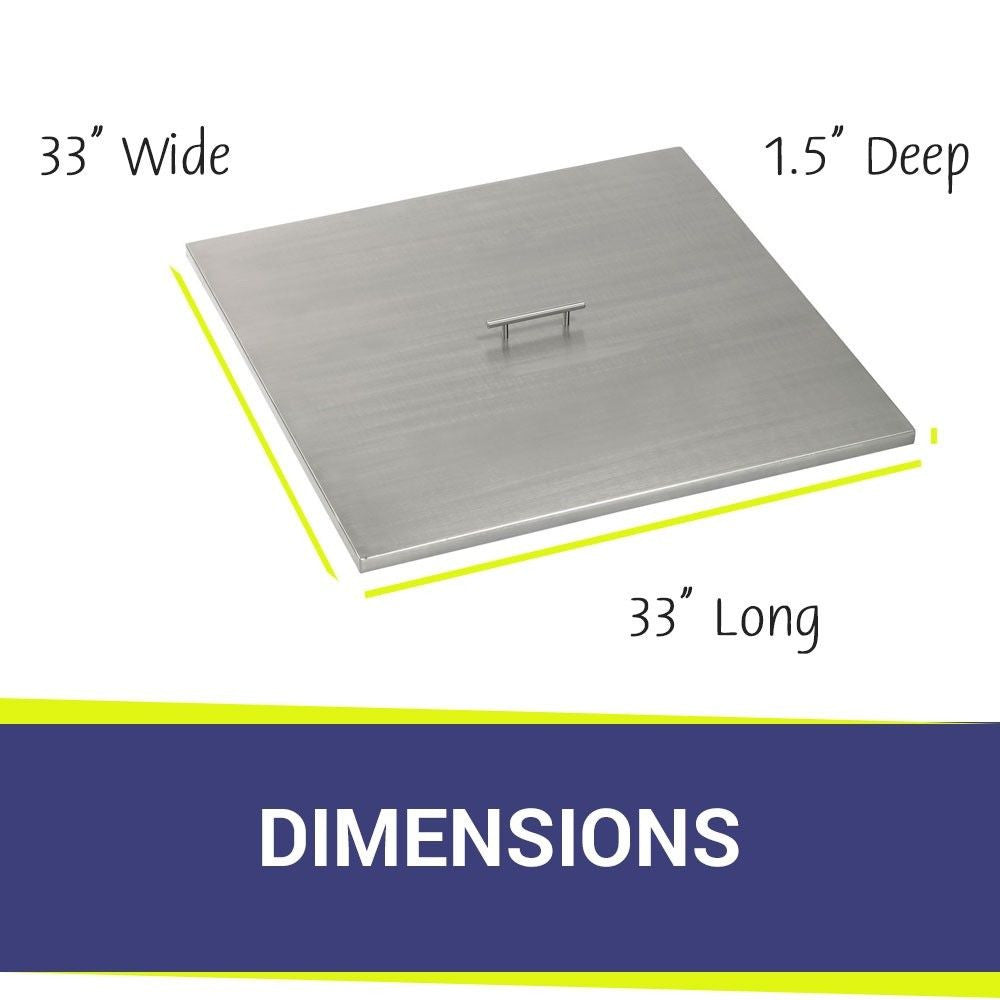 American Fire Glass 30" Square Stainless Steel Drop-In Pan with AWEIS System (18 Ring)  Bundle