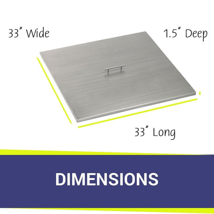 American Fire Glass 30" Square Stainless Steel Drop-In Pan with AWEIS System (18 Ring)  Bundle
