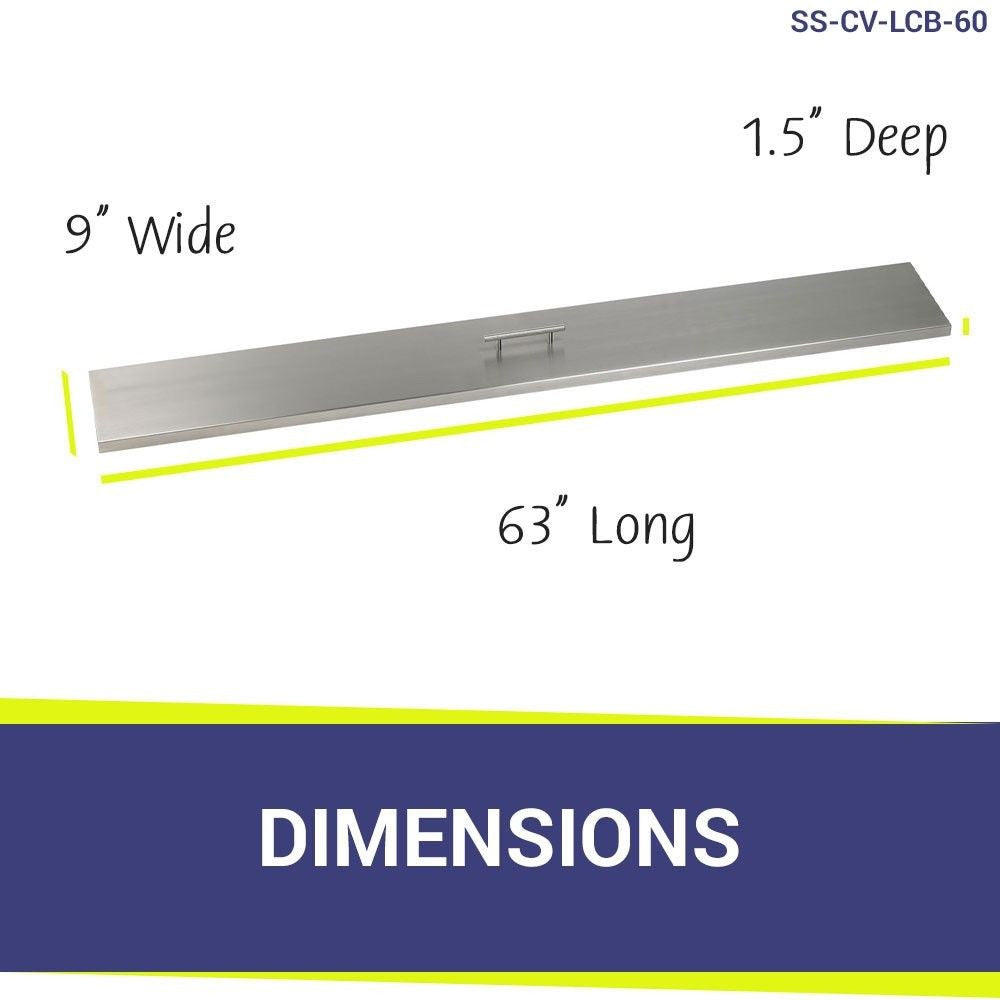 American Fire Glass 60" x 6" Stainless Steel Linear Channel Drop-In Pan with AWEIS System - Bundle