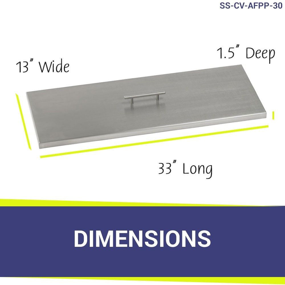 American Fire Glass 30" x 10" Rectangular Stainless Steel Drop-In Pan with AWEIS System - Bundle