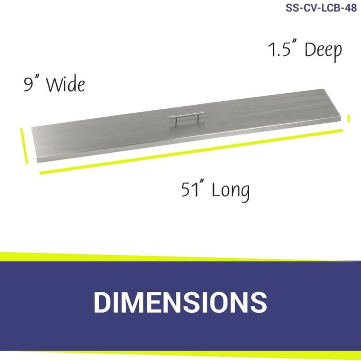 American Fire Glass 48" x 6" Stainless Steel Linear Channel Drop-In Pan with AWEIS System - Bundle