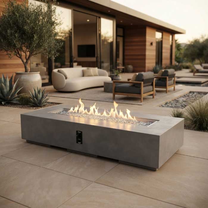 Cove 84" Linear Gas Fire Pit