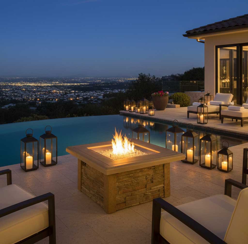 Outdoor Greatroom - Sierra Square Fire Pit Table
