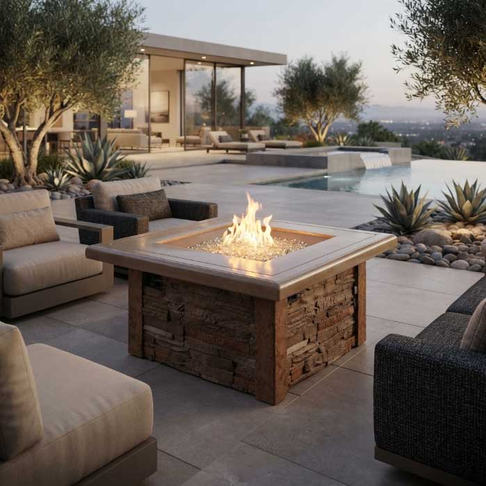 Outdoor Greatroom - Sierra Square Fire Pit Table