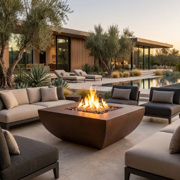 Archpot Legacy Square Fire Table