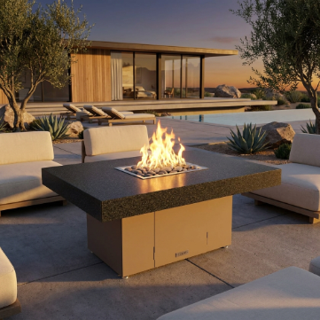 COOKE Santa Barbara Fire Pit Table 48" x 48" x 21" - Stone Top