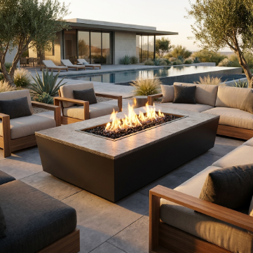 COOKE Diego Fire Pit Table