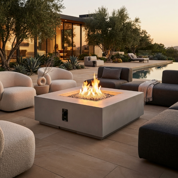 Cove 42" Square Gas Fire Pit