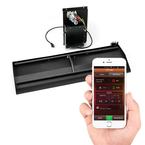 HPC Dual-Step Outdoor Gas Fireplace (22", Electronic Ignition w/ App, LP, 120VAC)