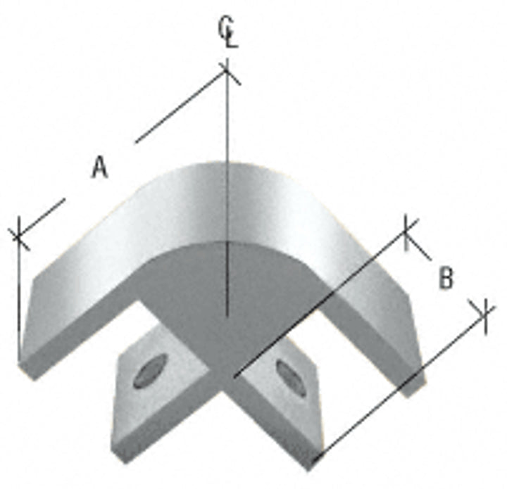 Replacement Windscreen Clamp for 3/8" Glass