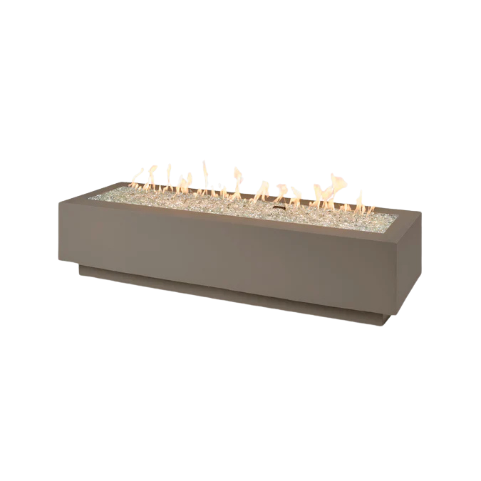 Cove 72" Linear Gas Fire Pit Table with Crystal Fire® Burner