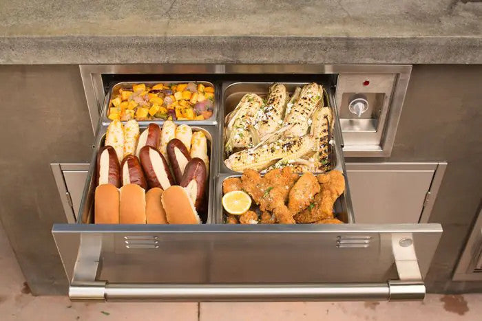 Alfresco Electric Warming Drawer - Luminous Orange-Gloss