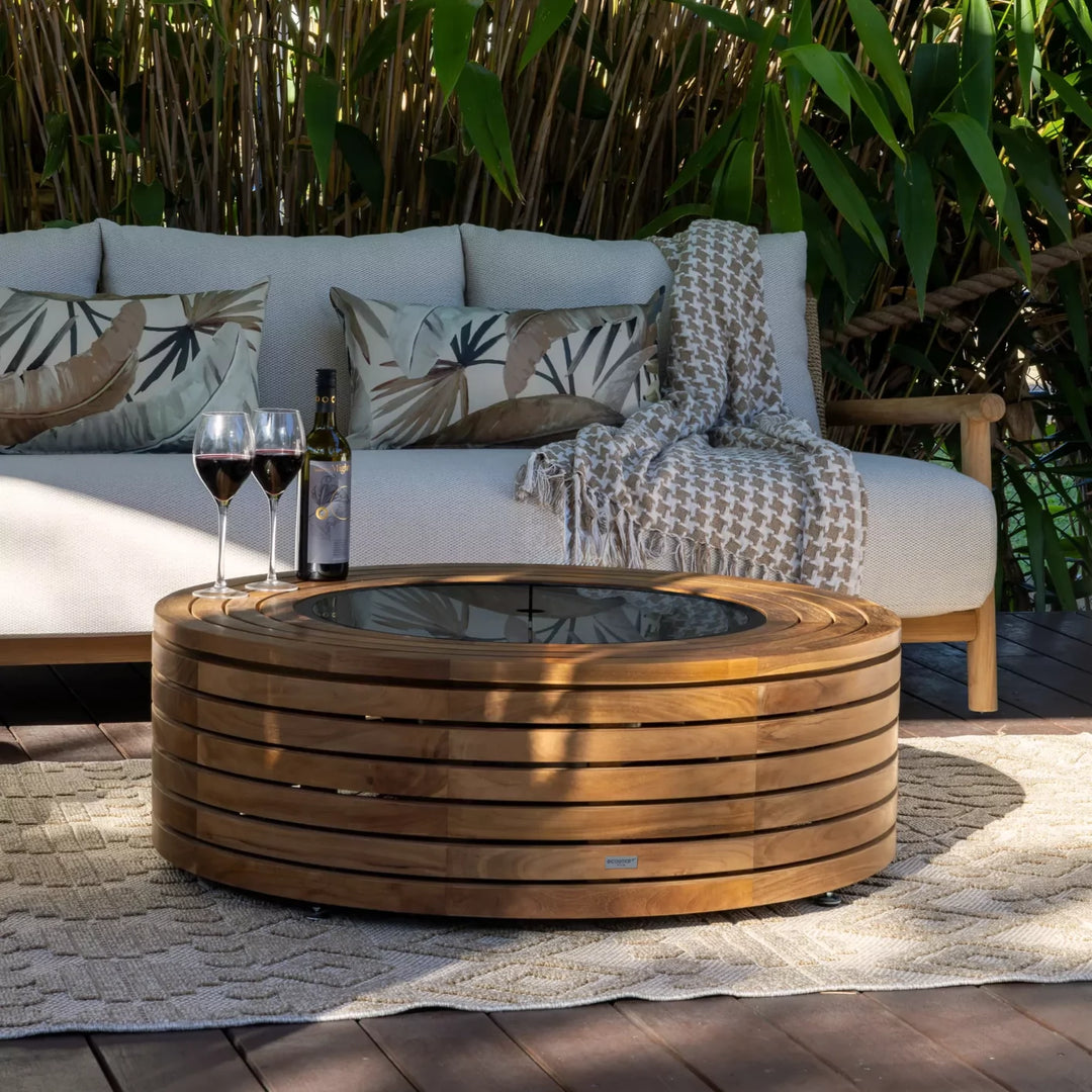 EcoSmart Fire Ark 40 Fire Pit Table - Outdoor Propane/Natural Gas Model