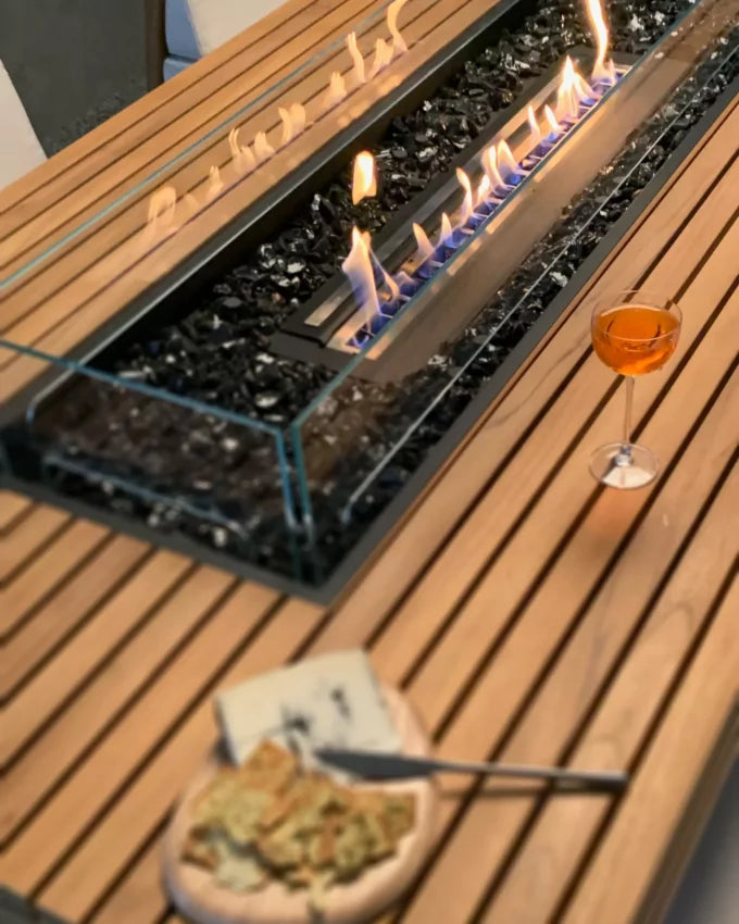 EcoSmart Fire Gin 90 Bar Fire Pit Table - Ethanol Fuel