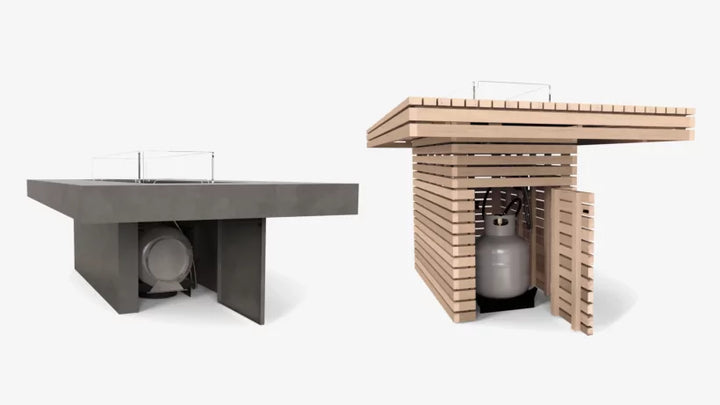 EcoSmart Fire Gin 90 Bar Fire Table - Outdoor Propane/Natural Gas Model