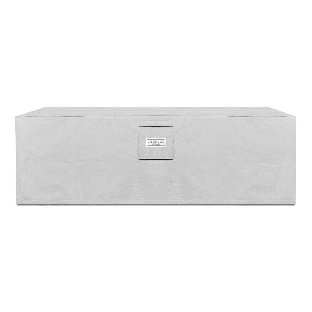 Real Flame 58-Inch Rectangular Aluminum Natural Gas Fire Pit Table – Charcoal