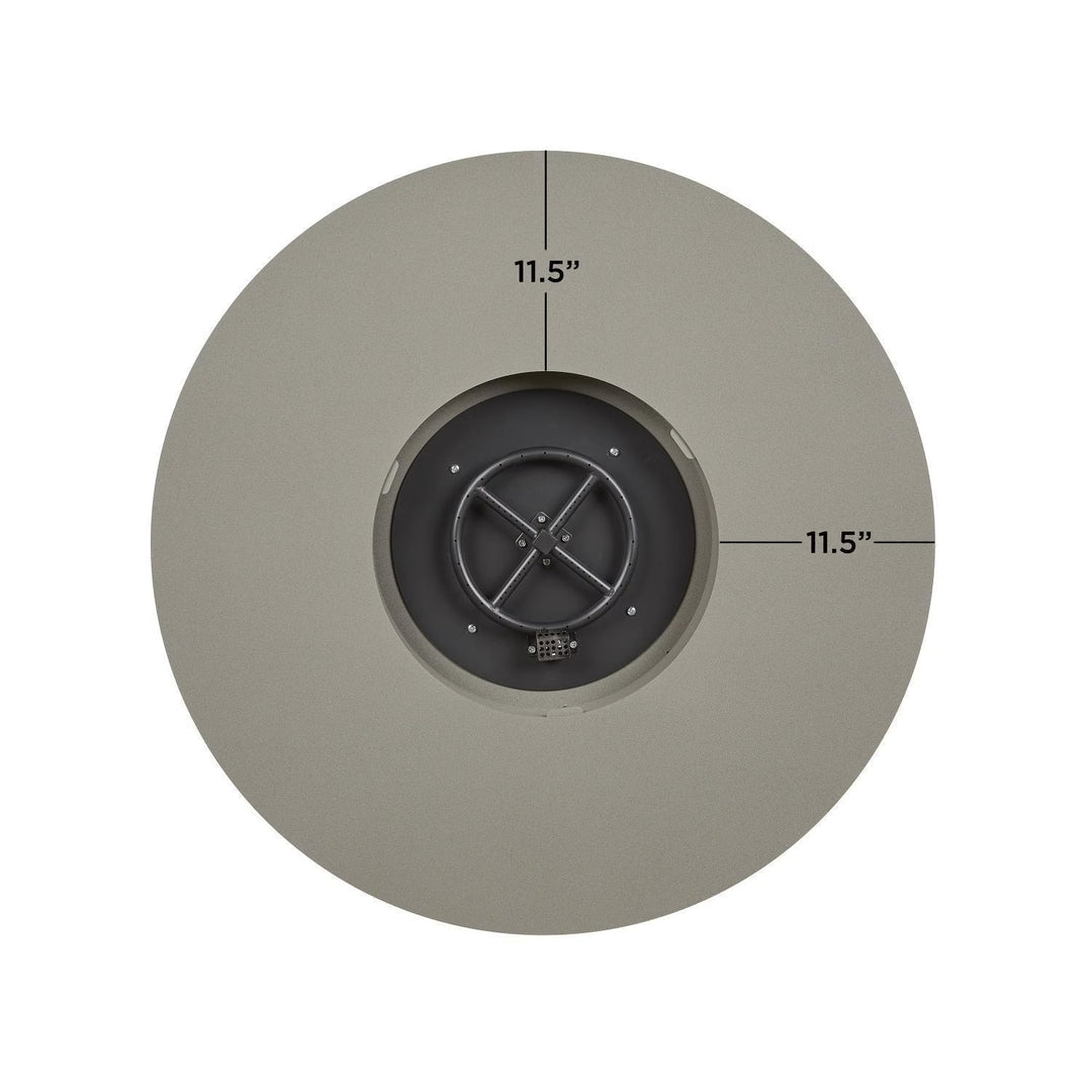 Real Flame 41-Inch Round Aluminum Propane Fire Pit Table