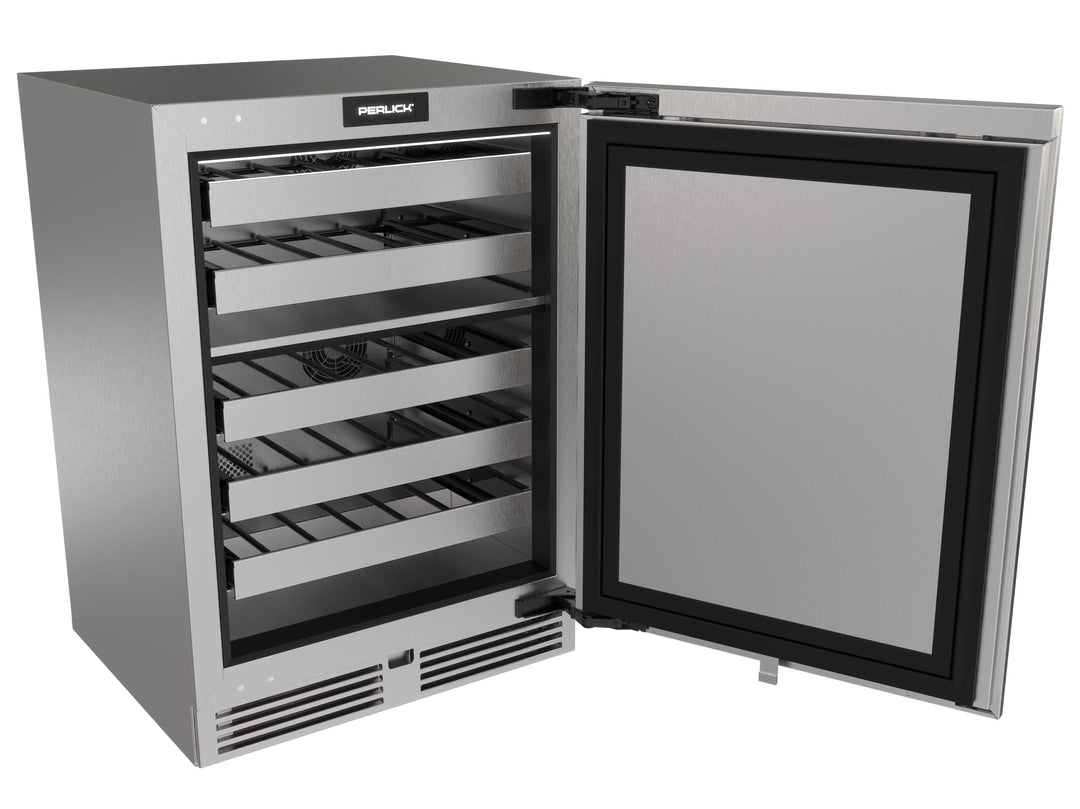 Perlick G5 Luxe 24" Dual-Zone Wine Reserve with Solid Door – Panel Ready