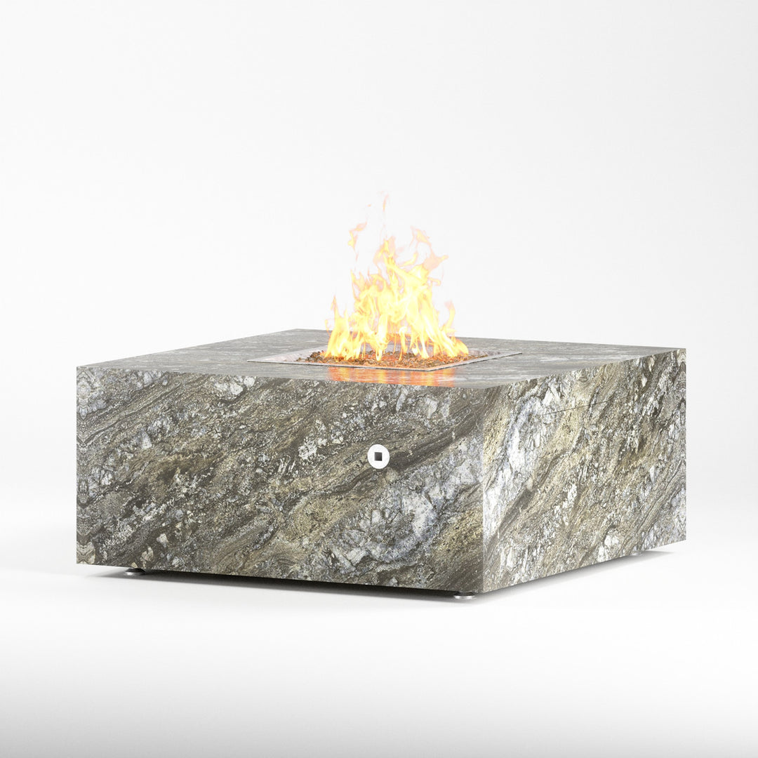 COOKE Famosa Fire Pit Table 40" x 40" x 18" - Stone Top