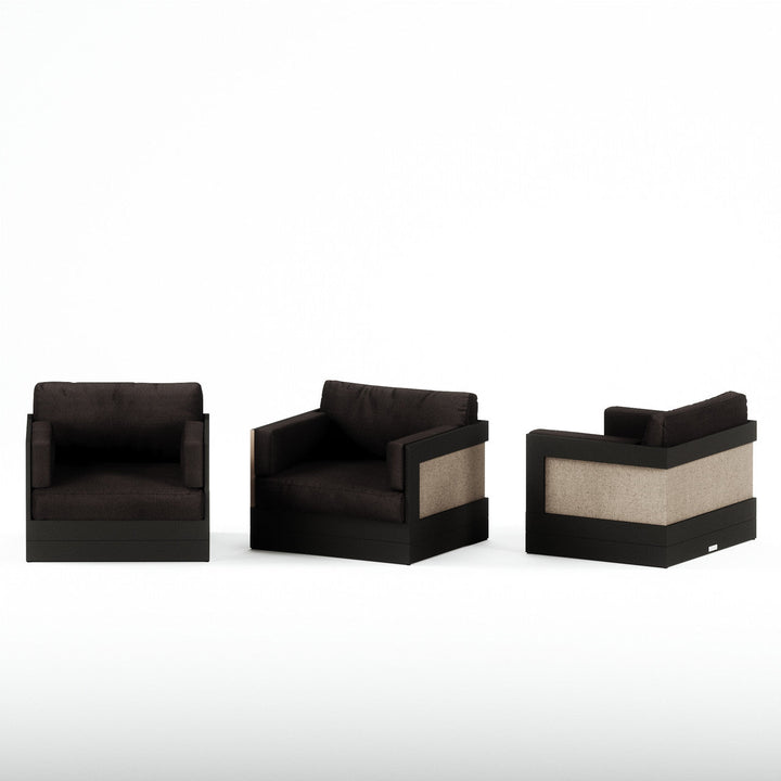 Shade Cushion, Black Frame, Ash Wood Sides