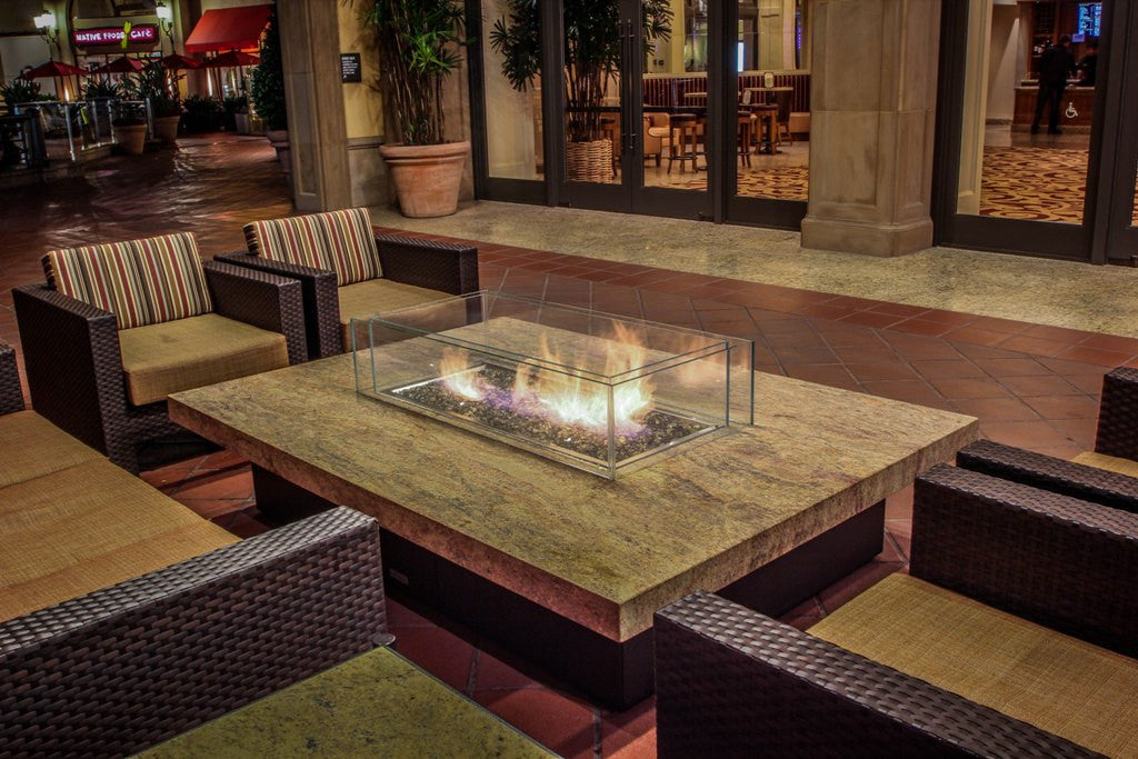 COOKE Custom 1/2"  Bonded Starphire Glass Wind Screen for Any Firepit
