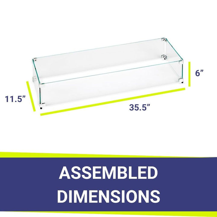 American Fire Glass 30" x 6" Stainless Steel Linear Channel Drop-In Pan with AWEIS System - Bundle