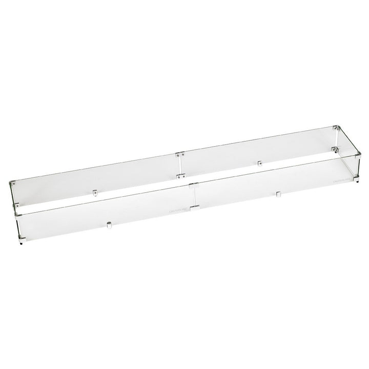American Fire Glass  Linear Glass Flame Guard For 60" X 6" Linear Drop-In Fire Pit Pan