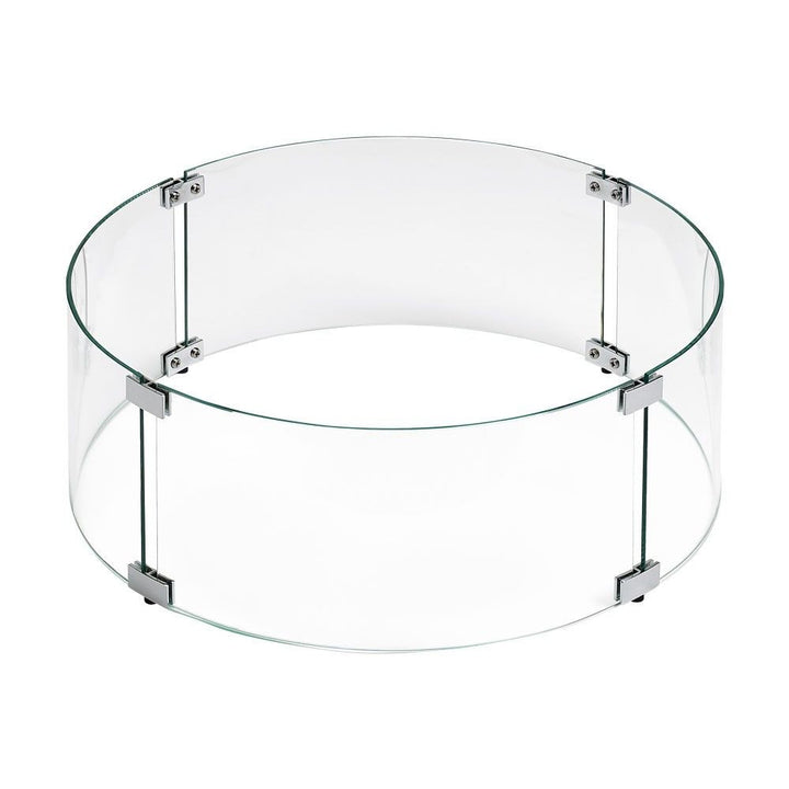 American Fire Glass 19" Round Drop-In Pan with Spark Ignition Kit (12" Fire Pit Ring) - Bundle
