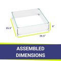 American Fire Glass 30" Square Stainless Steel Drop-In Pan with AWEIS System (18 Ring)  Bundle