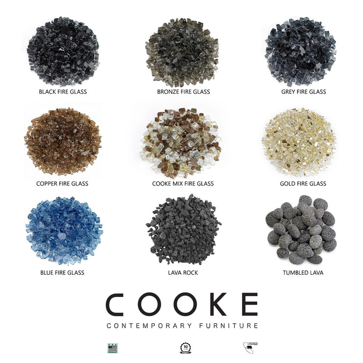 COOKE Laguna Fire Pit Table