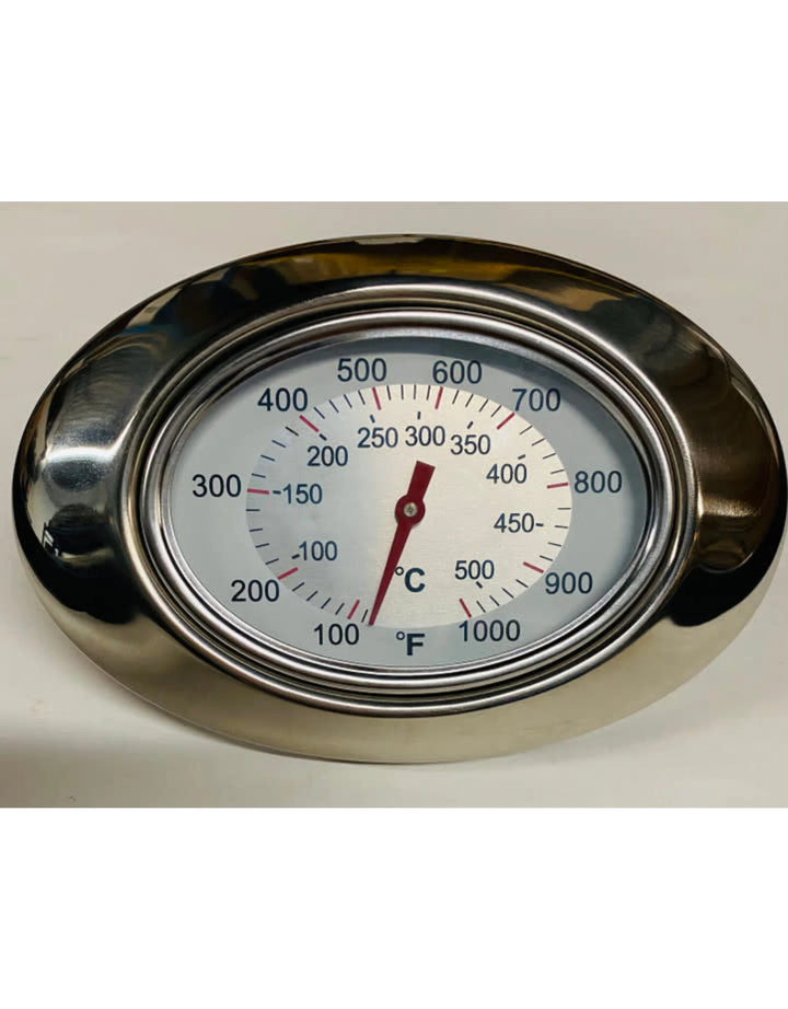 Fire Magic AOG Analog Hood Thermometer Lid & Stainless Steel Bezel