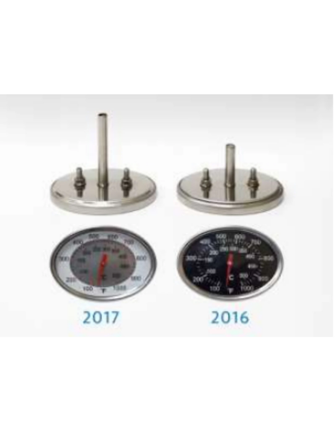 Fire Magic AOG Analog Hood Thermometer Lid & Stainless Steel Bezel