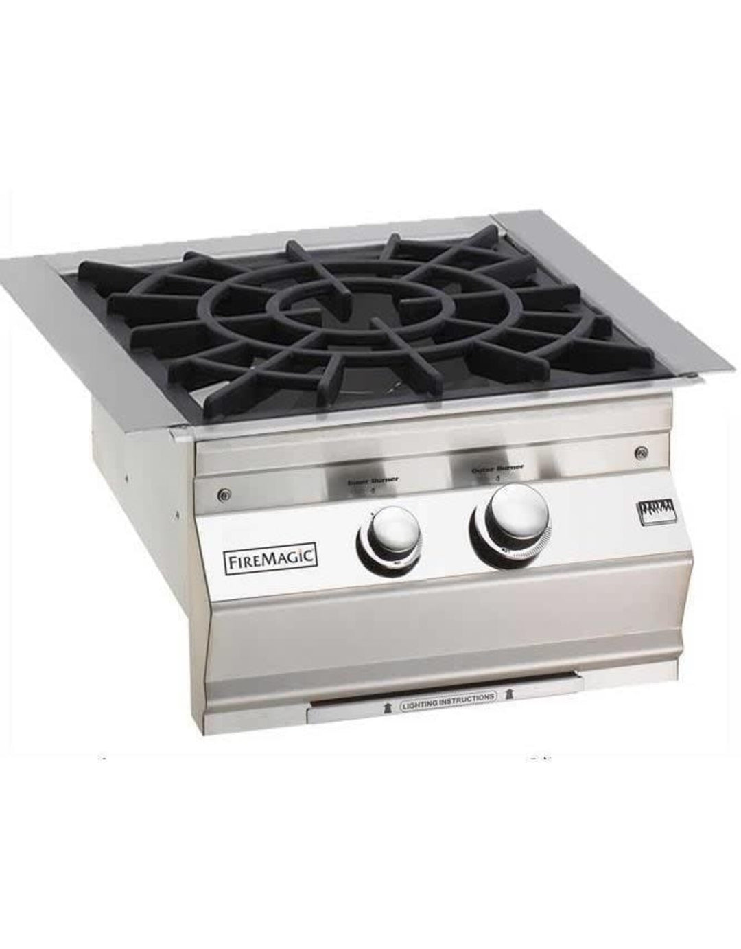 Fire Magic Classic Built-In Natural Gas Power Burner with Porcelain Cast Iron Grid