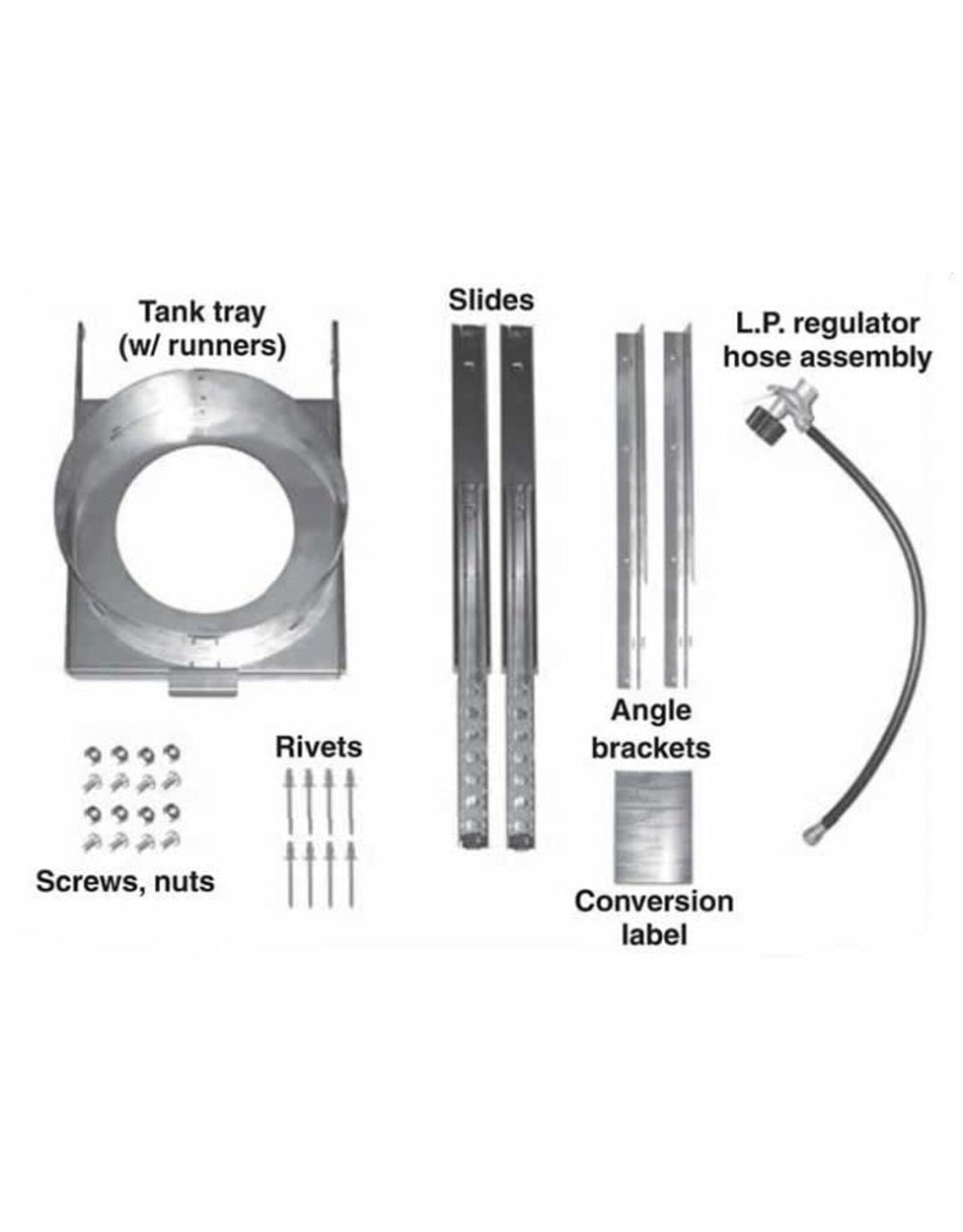 Fire Magic Natural Gas to LP Tank Tray Conversion Kit