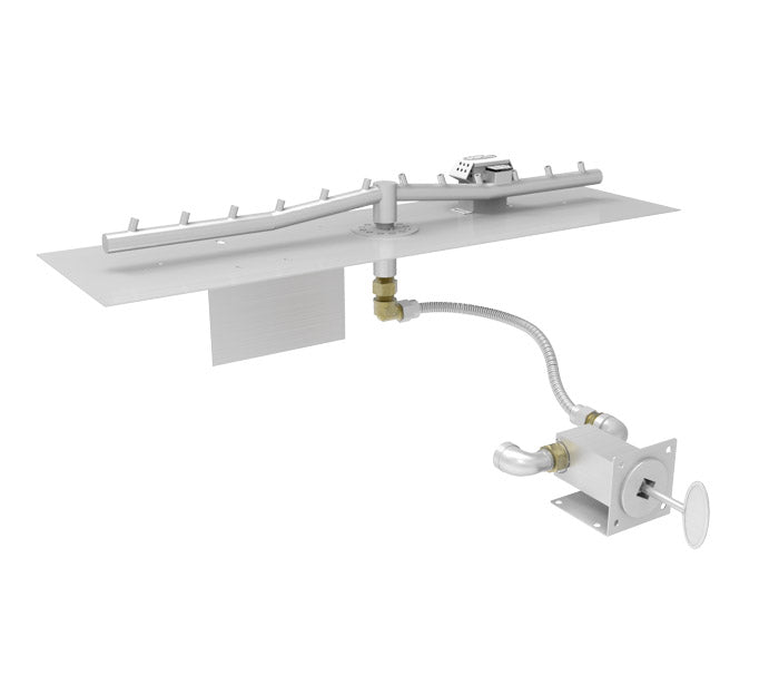 HPC 24" SST Torpedo Linear Flat - Match Lit Fire Pit Insert - Propane Fuel