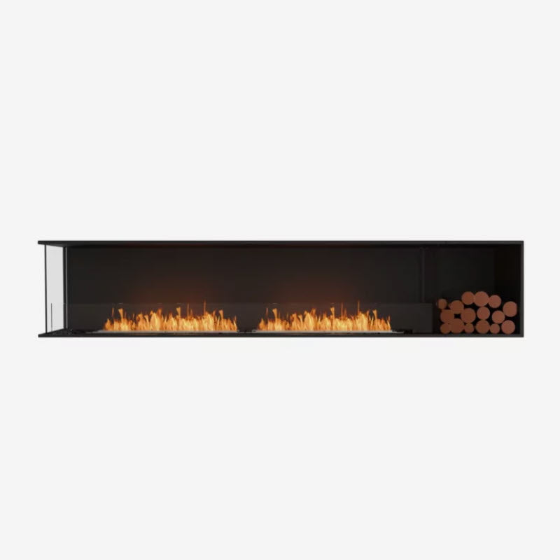EcoSmart Fire Flex 104LC Left Corner Indoor/Outdoor Fireplace Insert - Ethanol Fuel