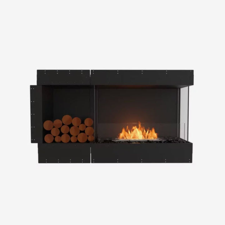 EcoSmart Fire Flex 50RC Right Corner Indoor/Outdoor Fireplace Insert - Ethanol Fuel