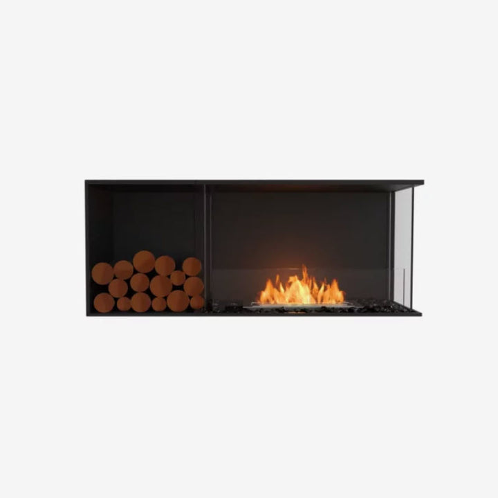EcoSmart Fire Flex 50RC Right Corner Indoor/Outdoor Fireplace Insert - Ethanol Fuel