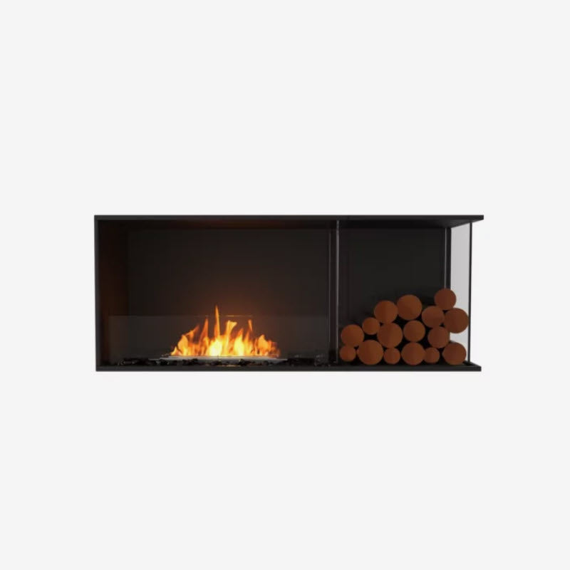 EcoSmart Fire Flex 50RC Right Corner Indoor/Outdoor Fireplace Insert - Ethanol Fuel