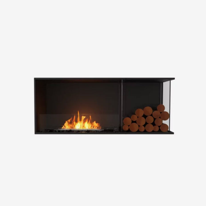EcoSmart Fire Flex 50RC Right Corner Indoor/Outdoor Fireplace Insert - Ethanol Fuel