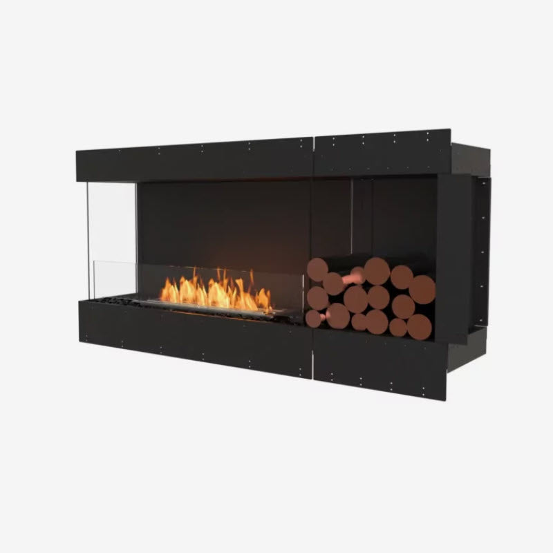 EcoSmart Fire Flex 60LC Left Corner Indoor/Outdoor Fireplace Insert - Ethanol Fuel