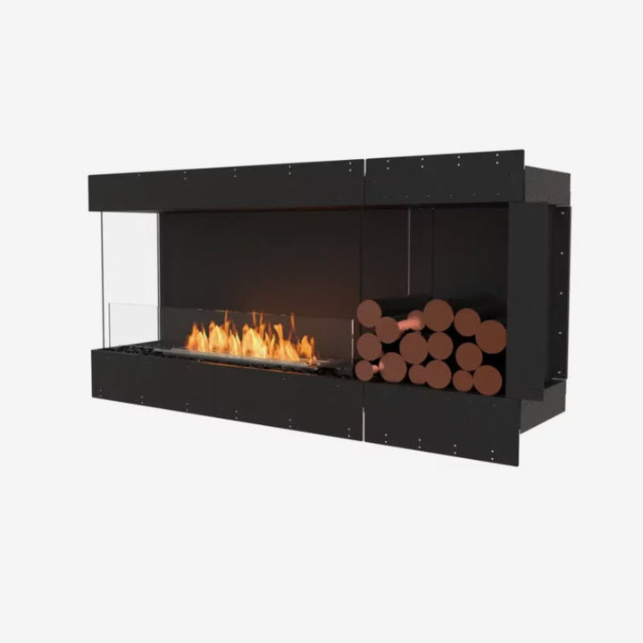 EcoSmart Fire Flex 60LC Left Corner Indoor/Outdoor Fireplace Insert - Ethanol Fuel