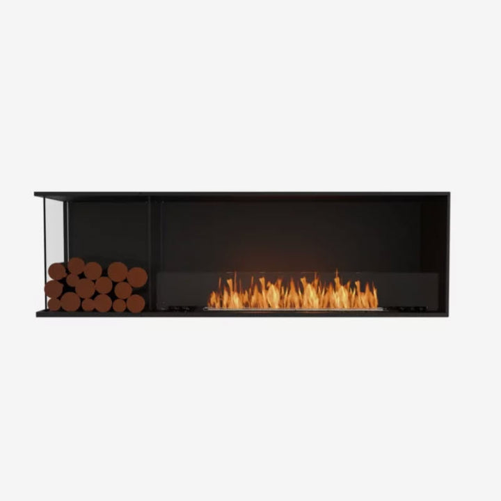 EcoSmart Fire Flex 68LC Left Corner Indoor/Outdoor Fireplace Insert - Ethanol Fuel