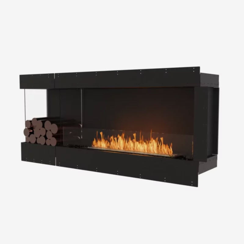 EcoSmart Fire Flex 68LC Left Corner Indoor/Outdoor Fireplace Insert - Ethanol Fuel