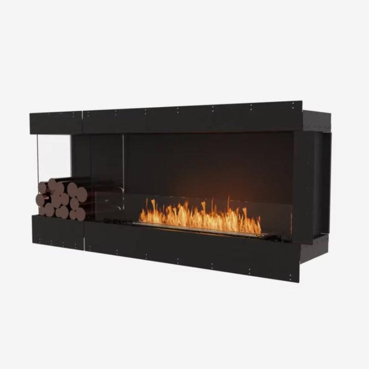 EcoSmart Fire Flex 68LC Left Corner Indoor/Outdoor Fireplace Insert - Ethanol Fuel