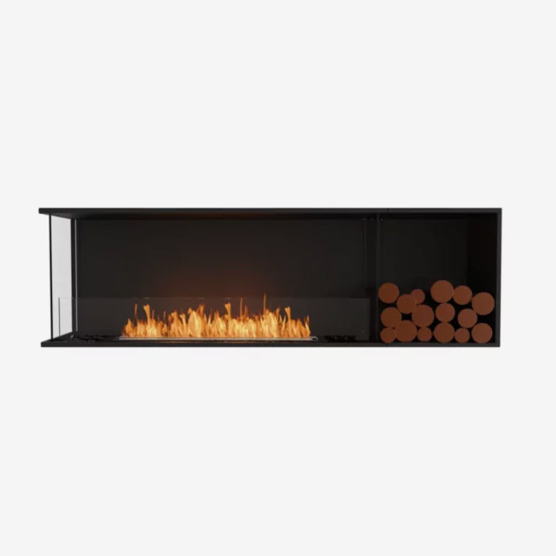 EcoSmart Fire Flex 68LC Left Corner Indoor/Outdoor Fireplace Insert - Ethanol Fuel