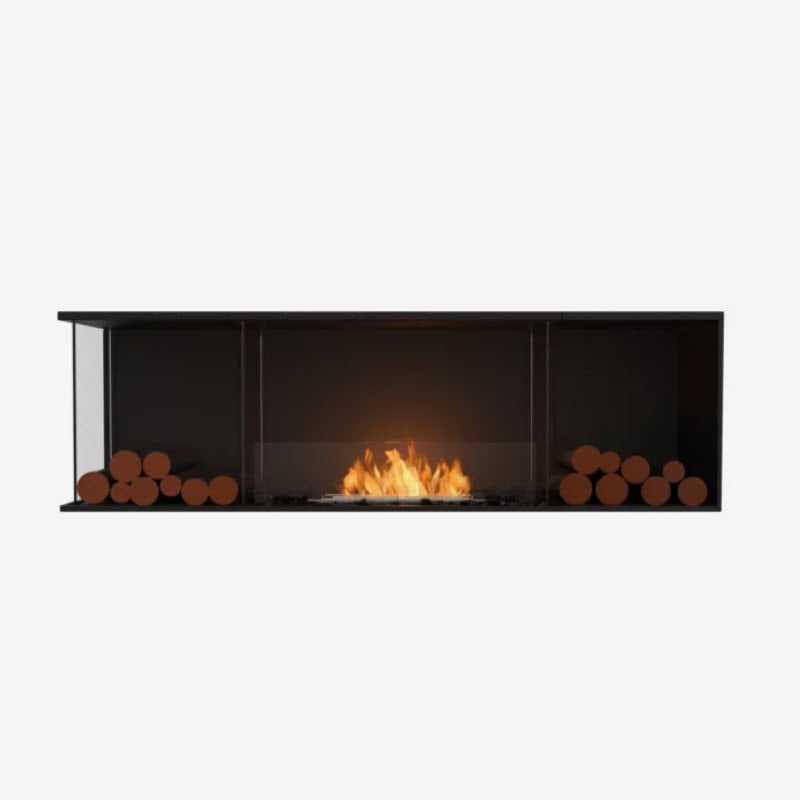 EcoSmart Fire Flex 68LC Left Corner Indoor/Outdoor Fireplace Insert - Ethanol Fuel